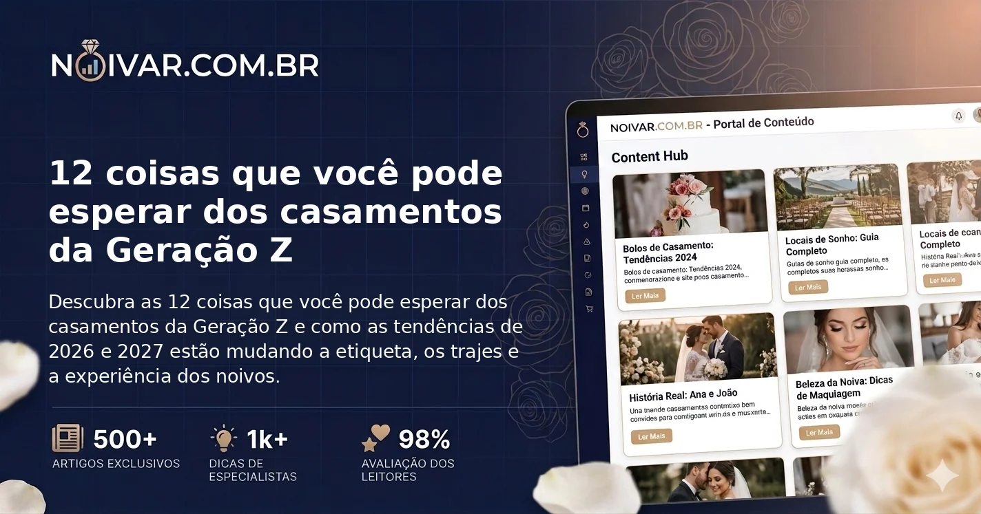 12 coisas que você pode esperar dos casamentos da Geração Z