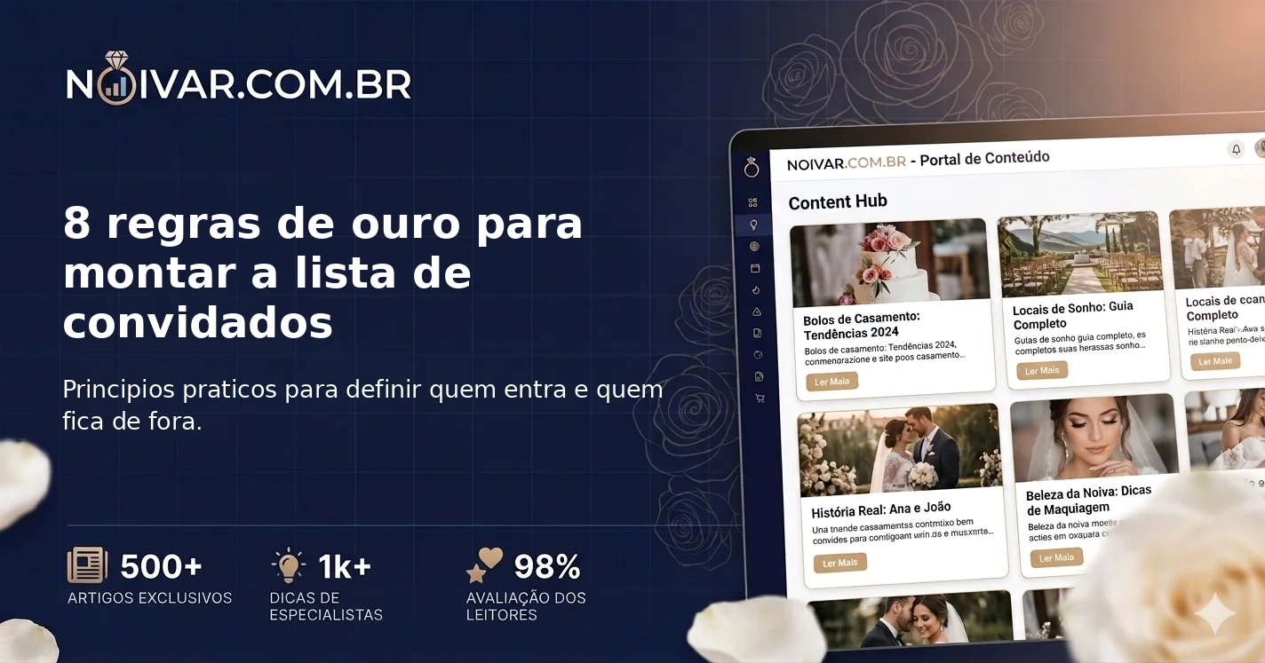 8 regras de ouro para montar a lista de convidados