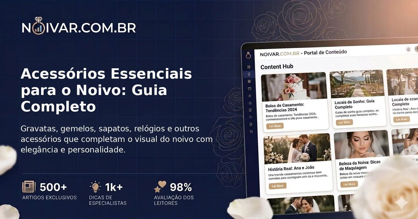 Acessórios Essenciais para o Noivo: Guia Completo