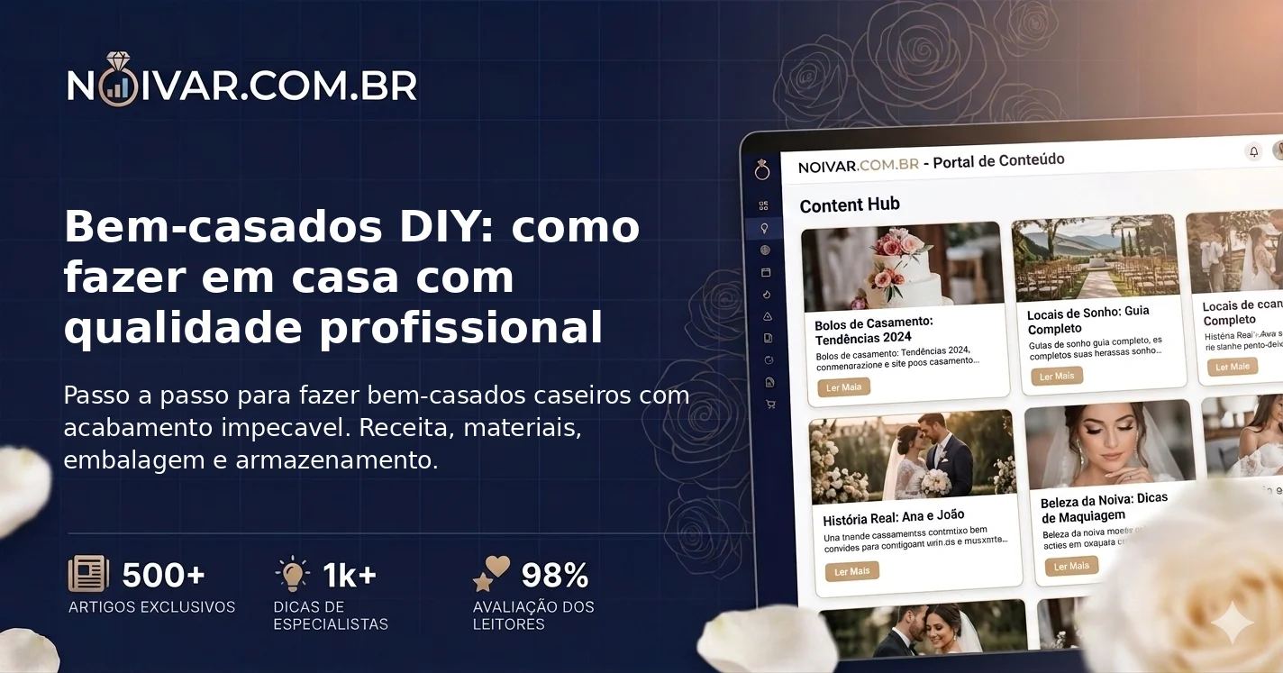 Bem-casados DIY: como fazer em casa com qualidade profissional