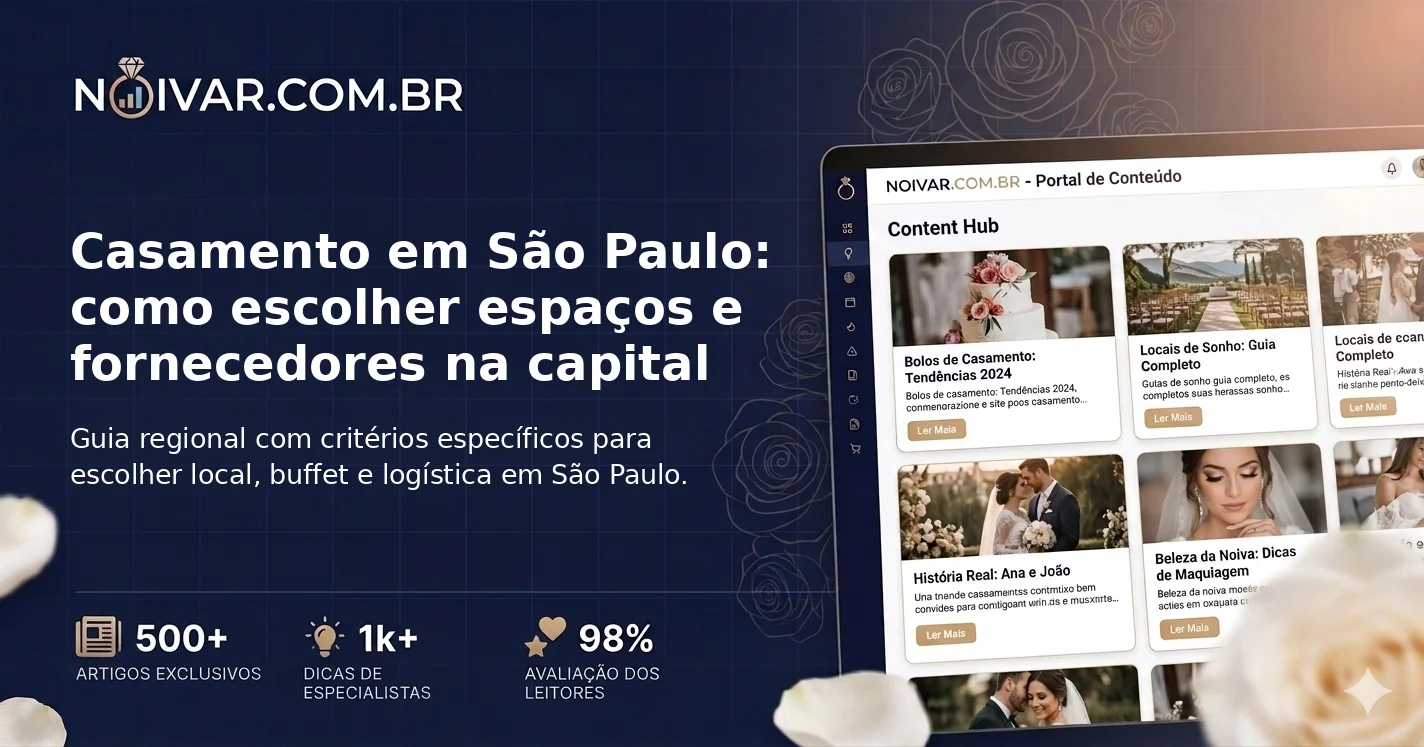 Casamento em São Paulo: como escolher espaços e fornecedores na capital
