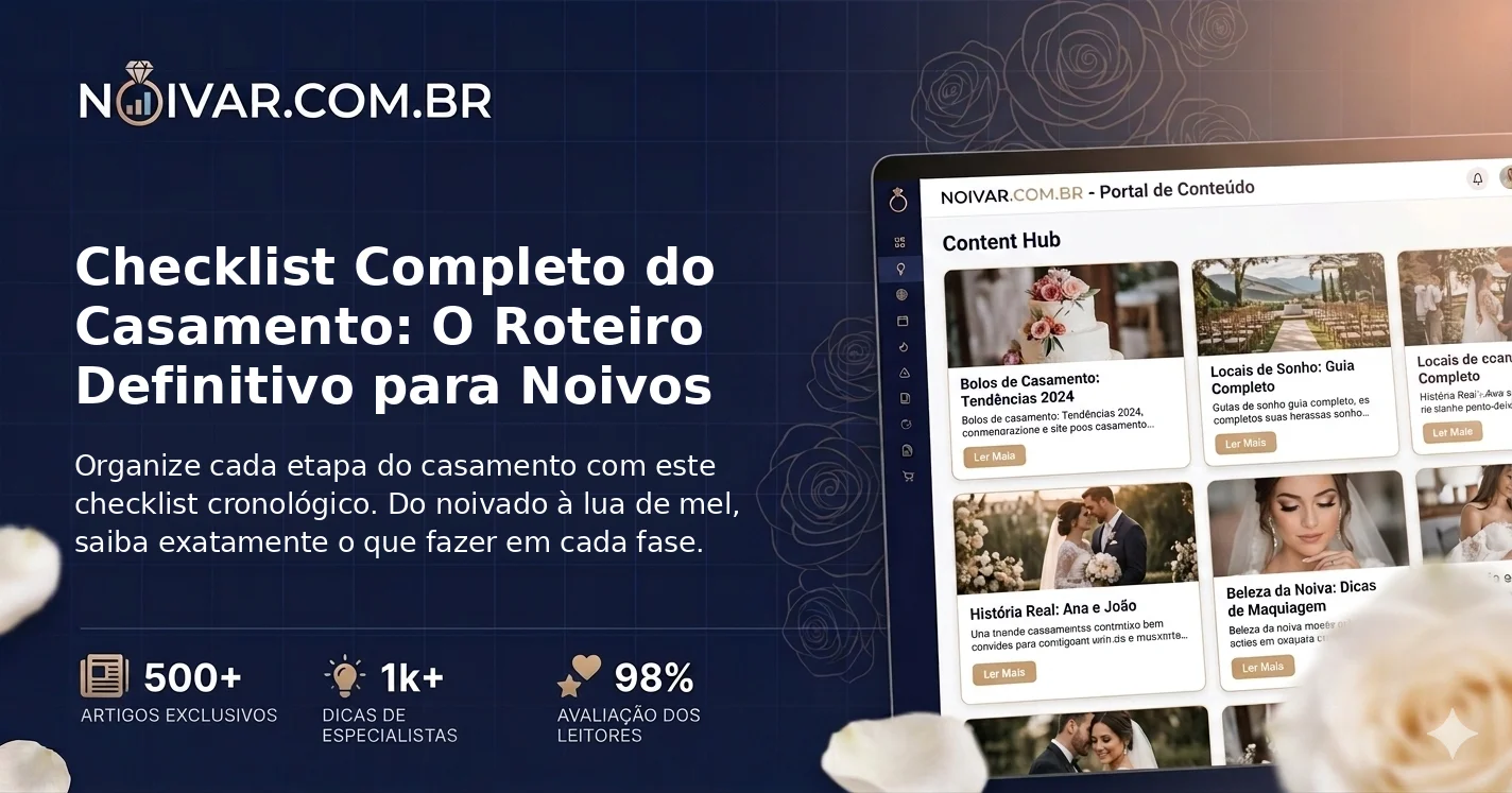 Checklist Completo do Casamento: O Roteiro Definitivo para Noivos