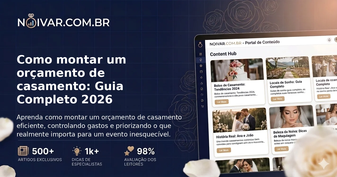 Como montar um orçamento de casamento: Guia Completo 2026