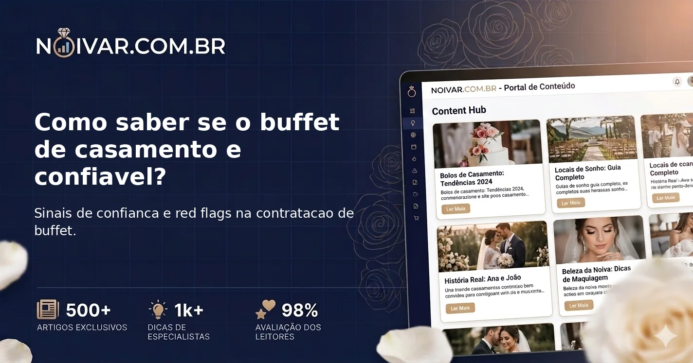 Como saber se o buffet de casamento e confiavel?