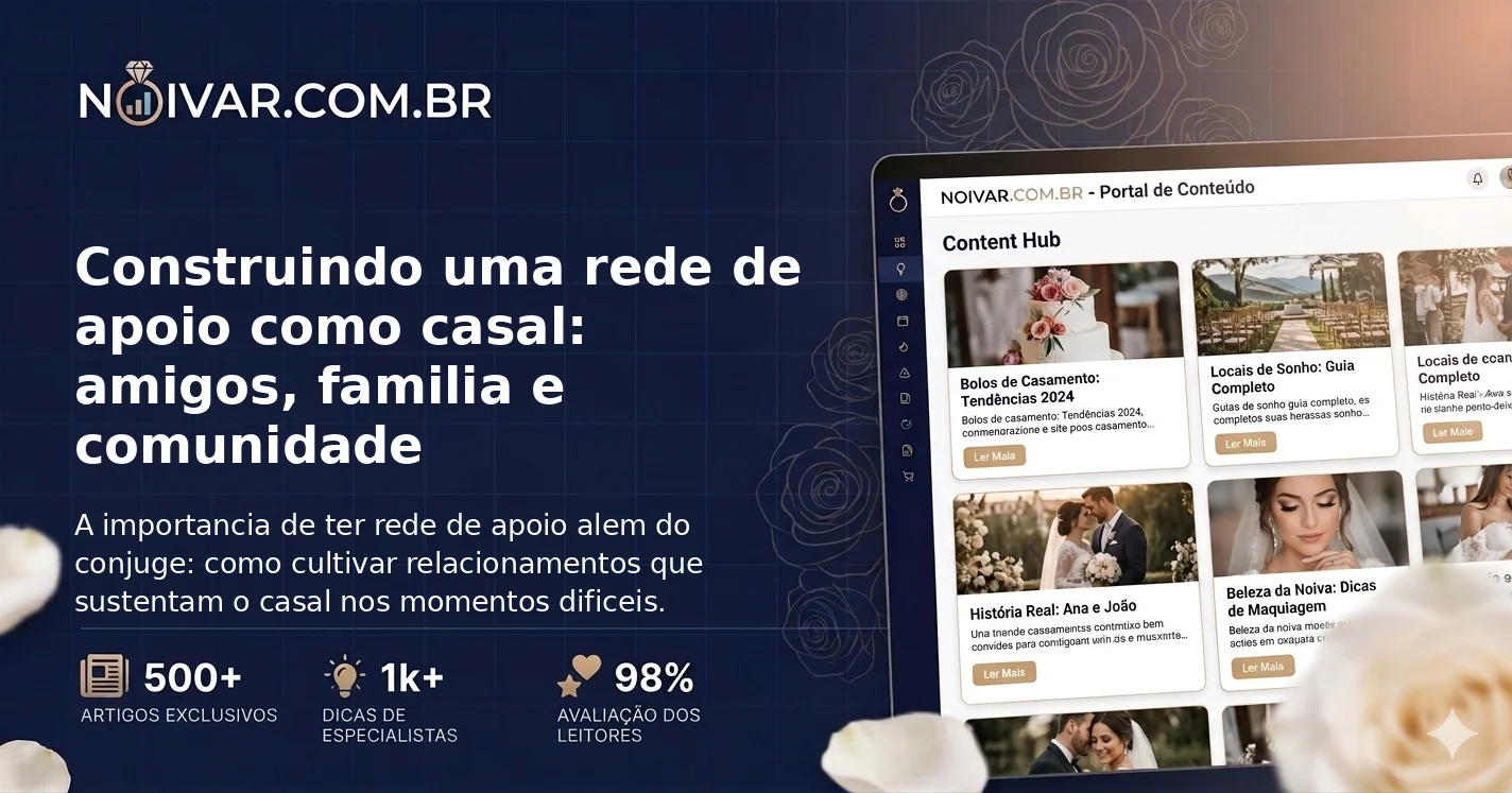 Construindo uma rede de apoio como casal: amigos, familia e comunidade