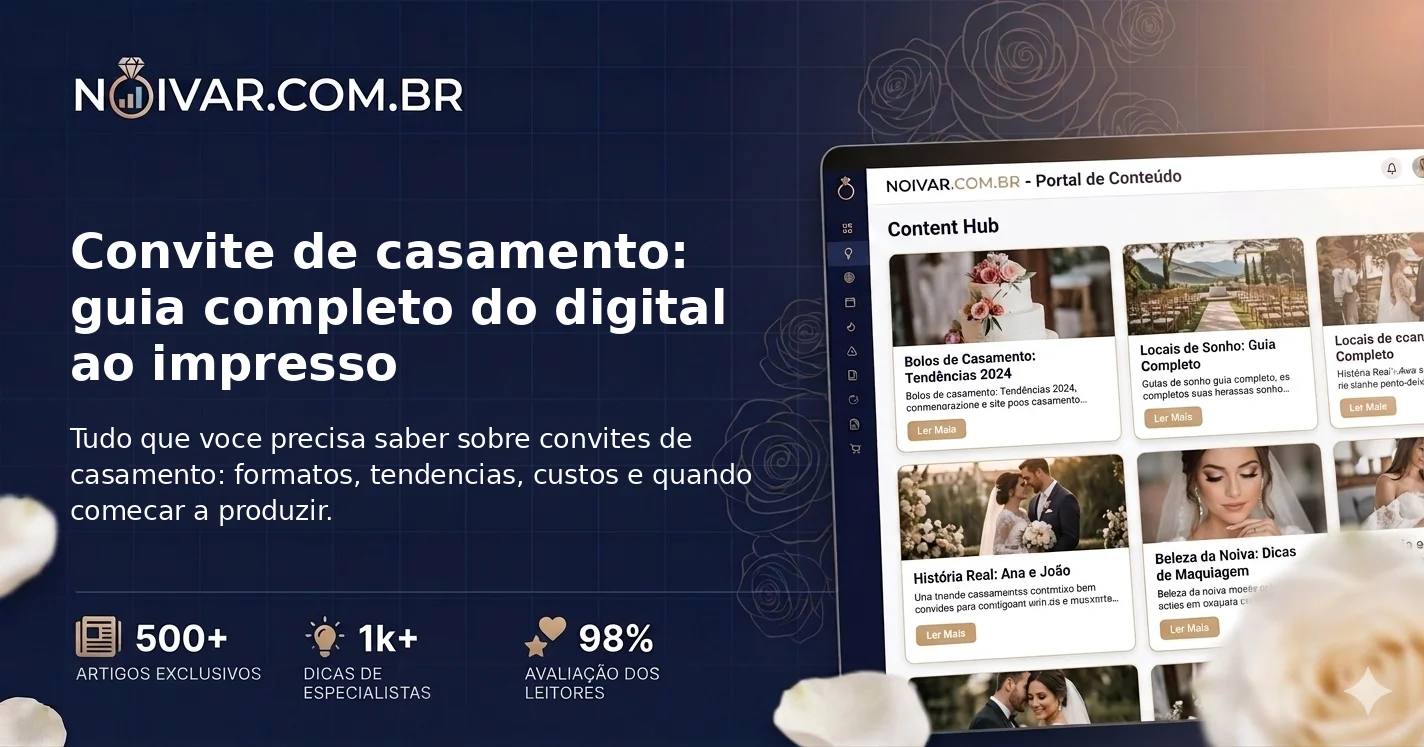 Convite de casamento: guia completo do digital ao impresso