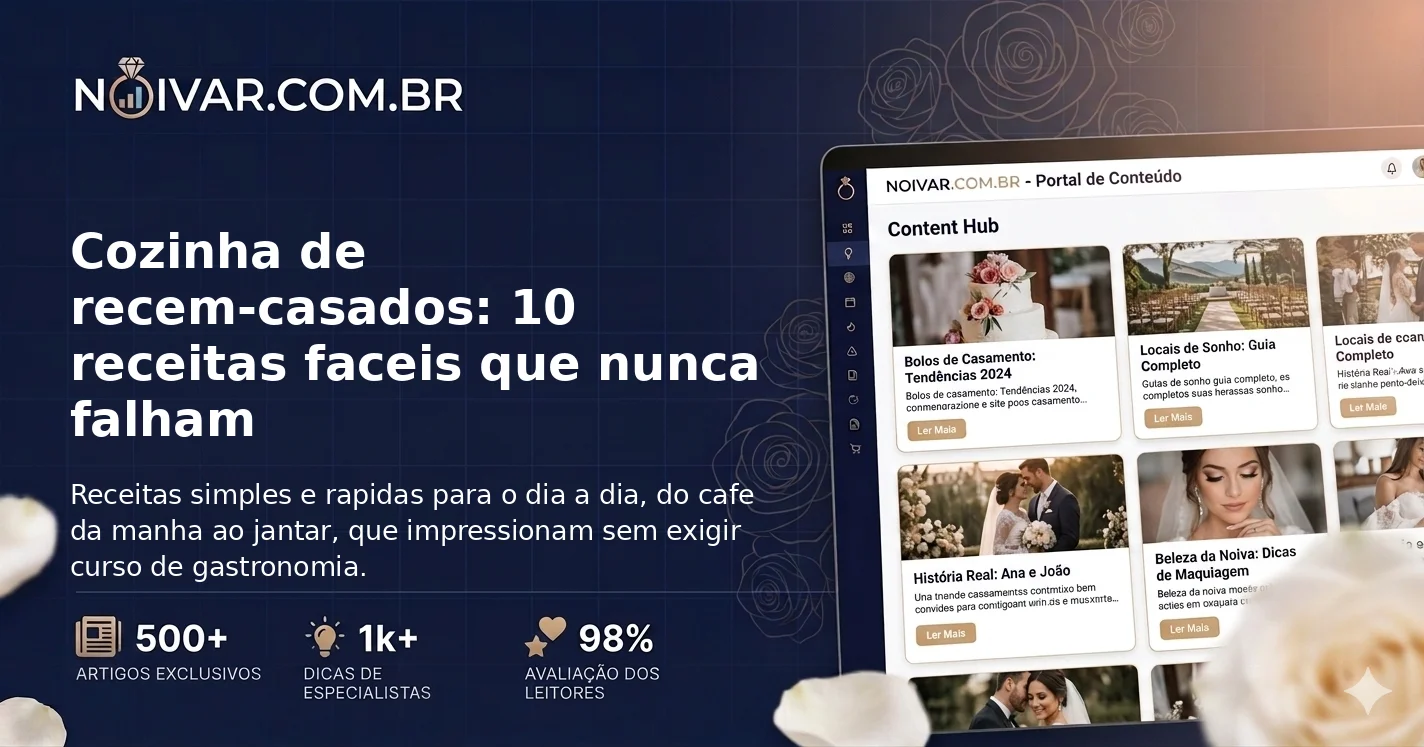 Cozinha de recem-casados: 10 receitas faceis que nunca falham