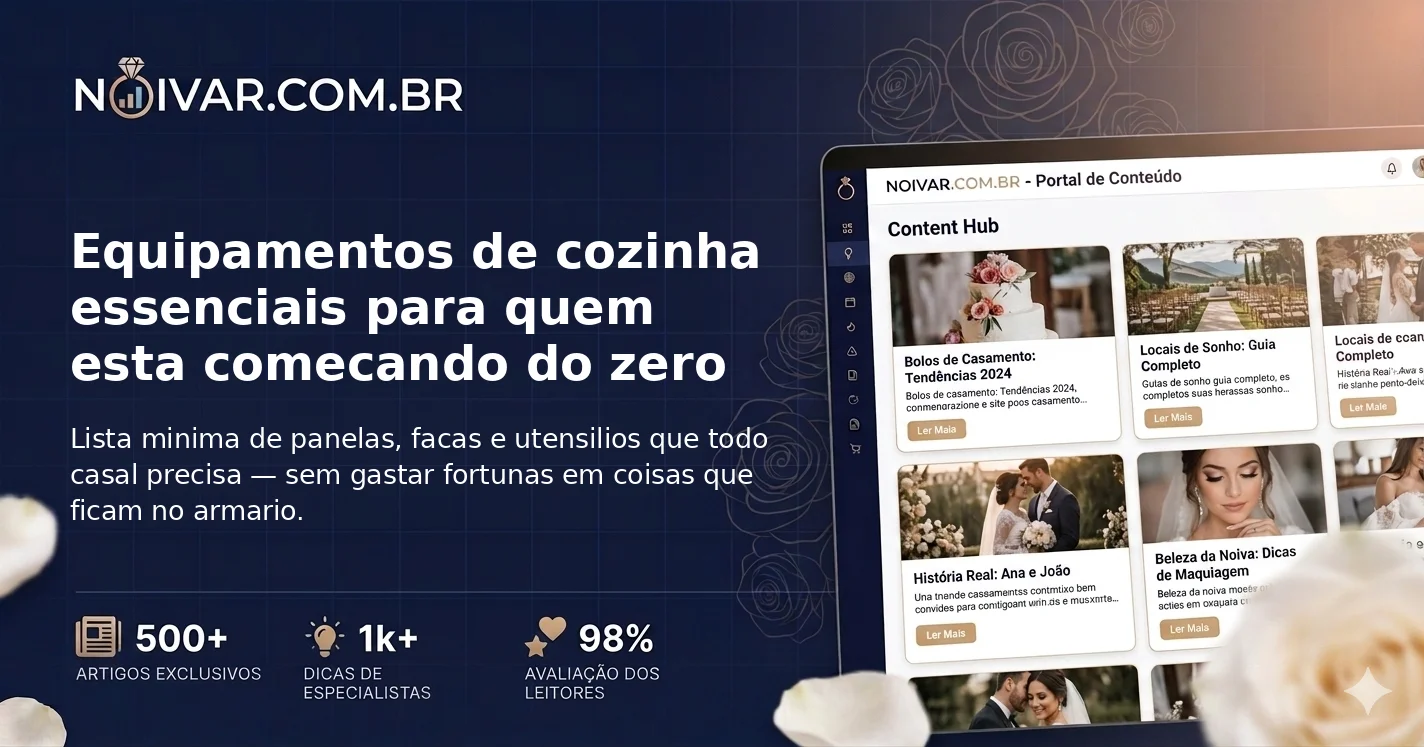 Equipamentos de cozinha essenciais para quem esta comecando do zero