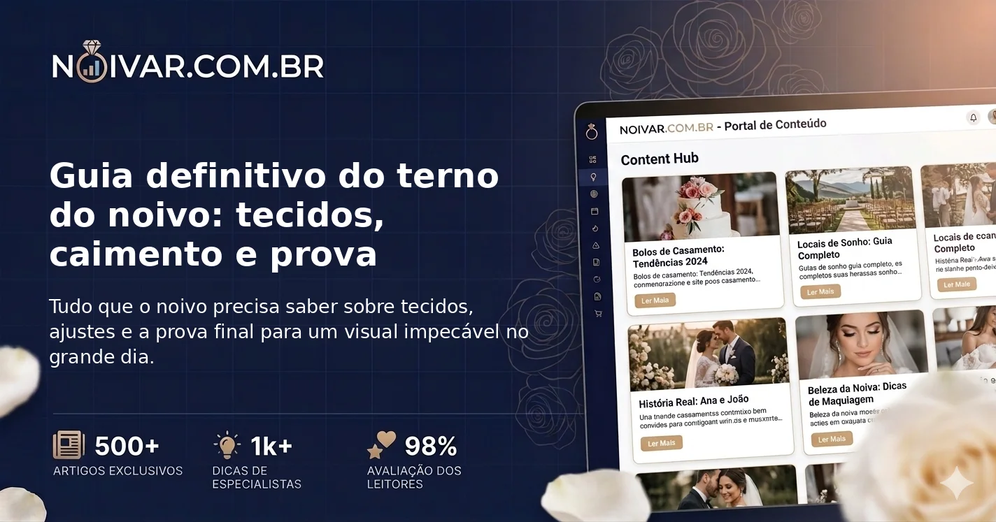 Guia definitivo do terno do noivo: tecidos, caimento e prova