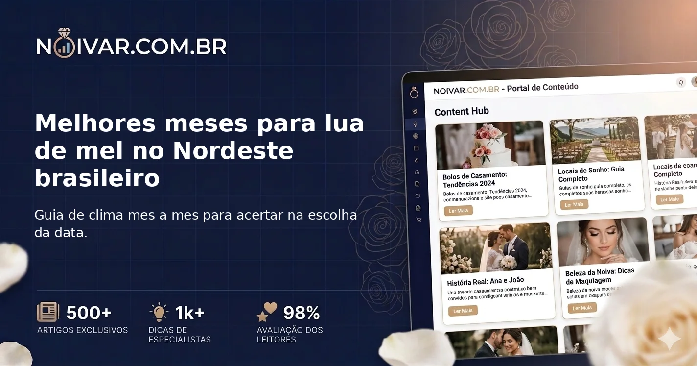 Melhores meses para lua de mel no Nordeste brasileiro