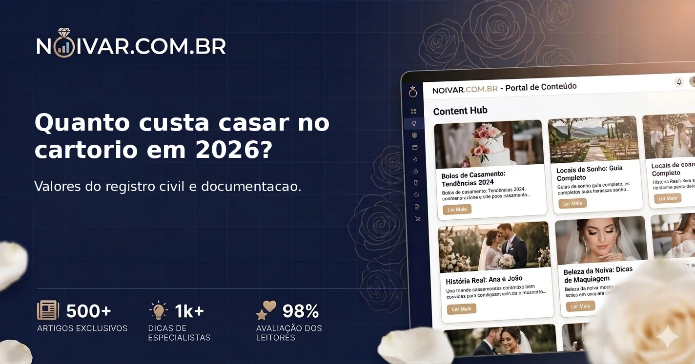Quanto custa casar no cartorio em 2026?