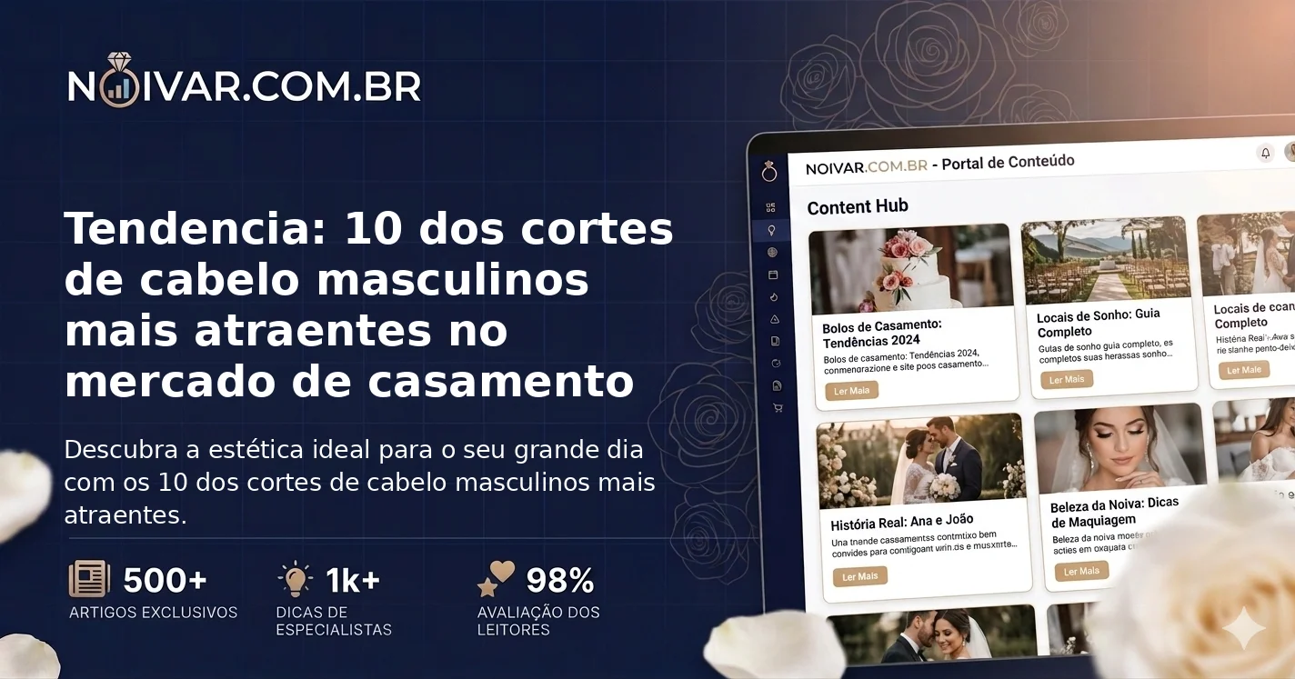 Tendencia: 10 dos cortes de cabelo masculinos mais atraentes no mercado de casamento
