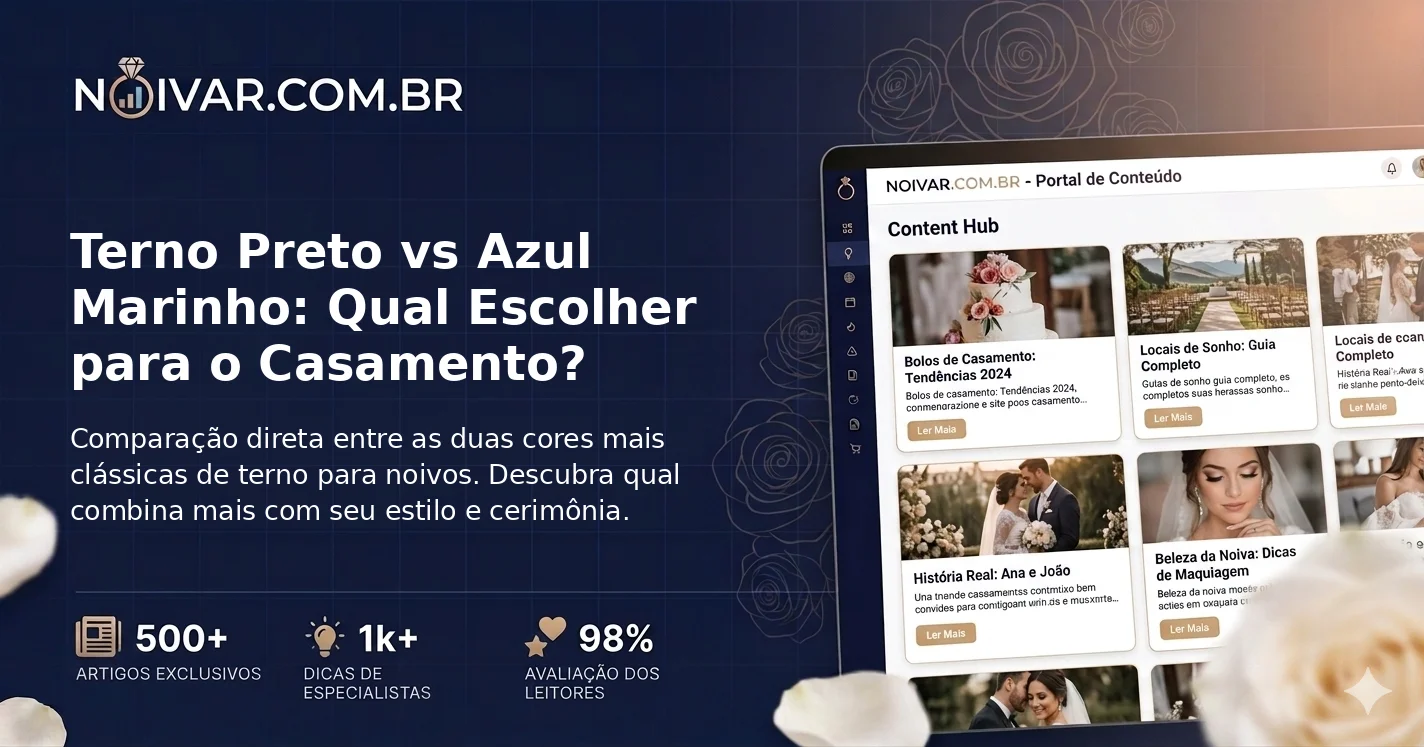 Terno Preto vs Azul Marinho: Qual Escolher para o Casamento?
