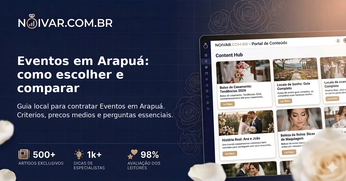 Eventos em Arapuá: como escolher e comparar