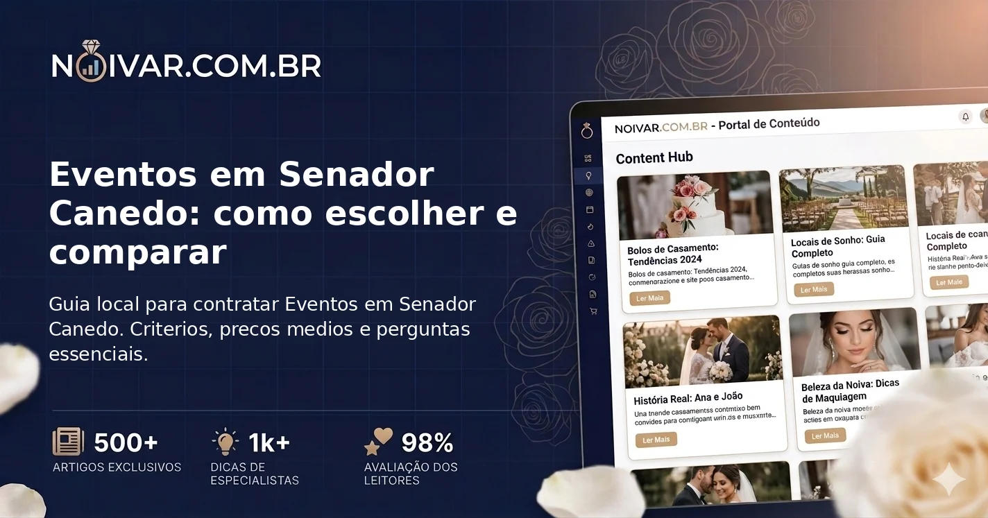 Eventos em Senador Canedo: como escolher e comparar