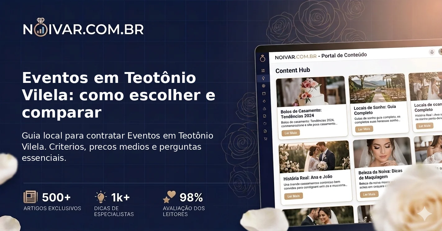Eventos em Teotônio Vilela: como escolher e comparar