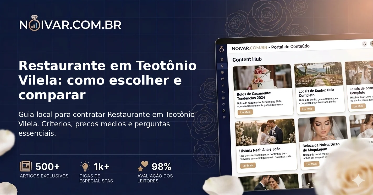 Restaurante em Teotônio Vilela: como escolher e comparar