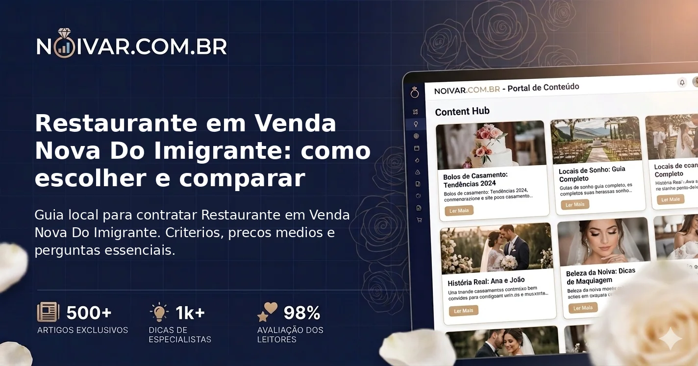Restaurante em Venda Nova Do Imigrante: como escolher e comparar