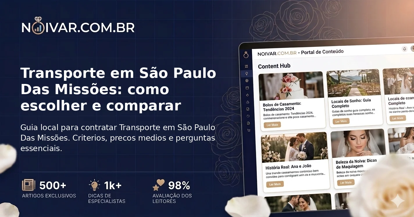 Transporte em São Paulo Das Missões: como escolher e comparar