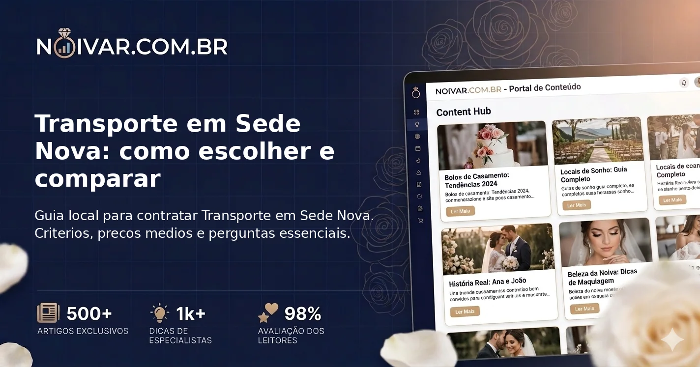 Transporte em Sede Nova: como escolher e comparar