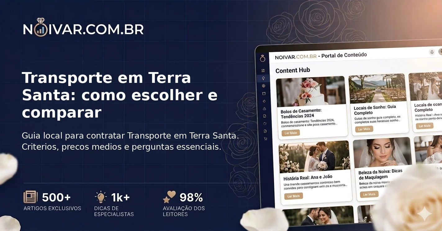 Transporte em Terra Santa: como escolher e comparar