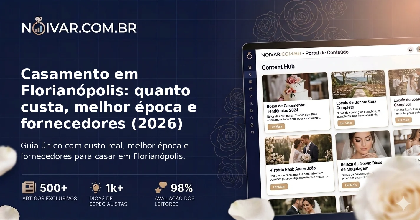 Casamento em Florianópolis: quanto custa, melhor época e fornecedores (2026)