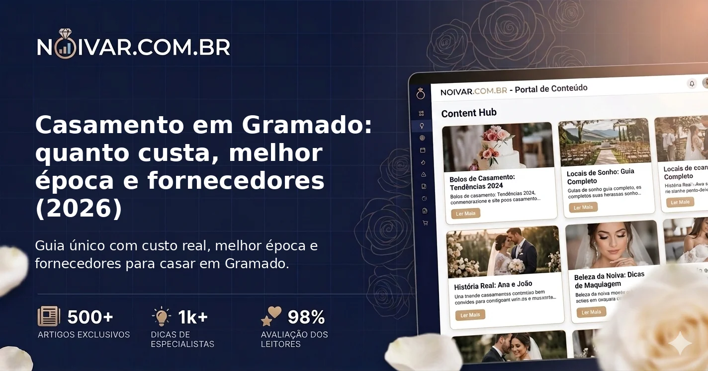 Casamento em Gramado: quanto custa, melhor época e fornecedores (2026)