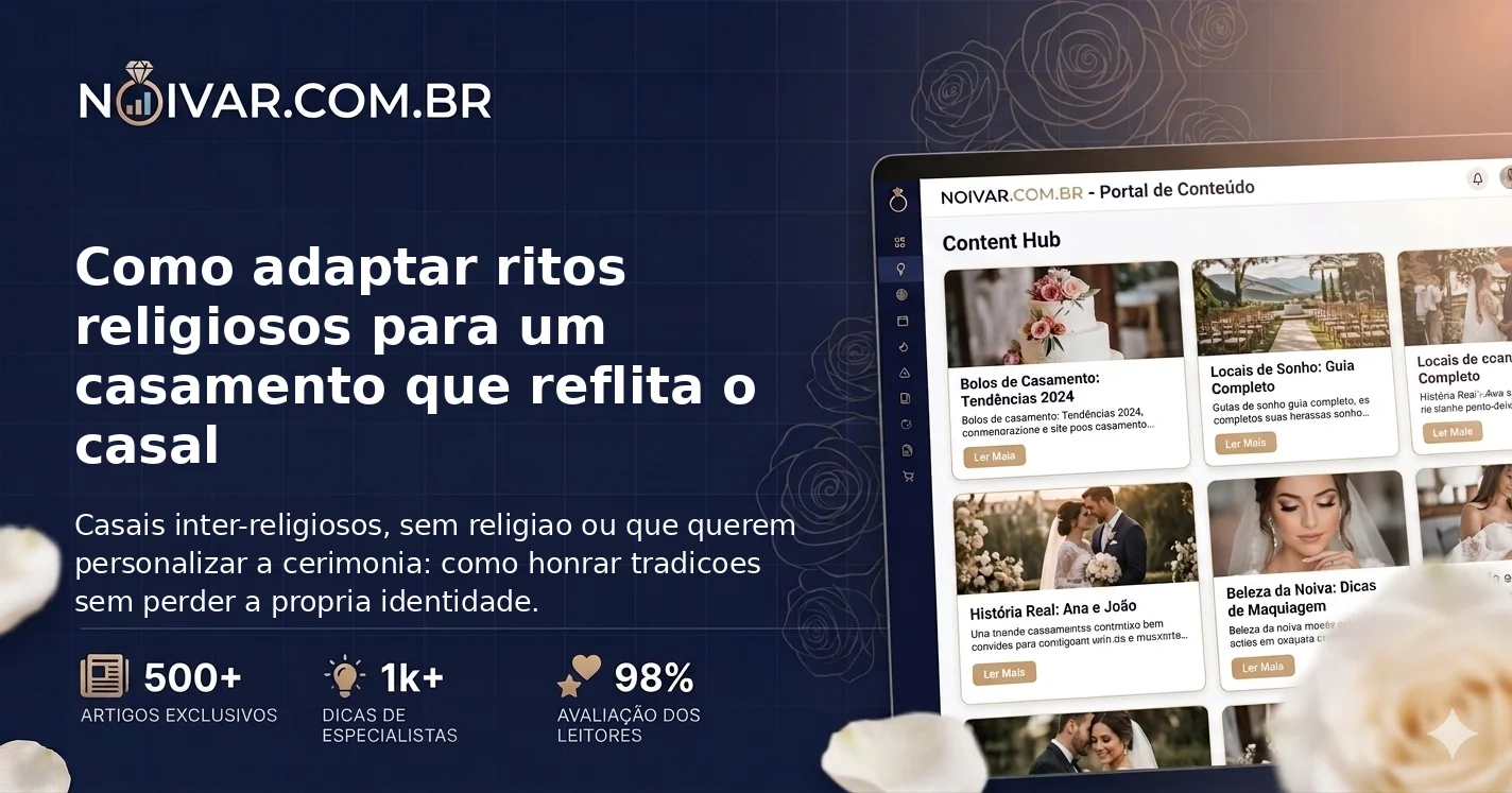Como adaptar ritos religiosos para um casamento que reflita o casal