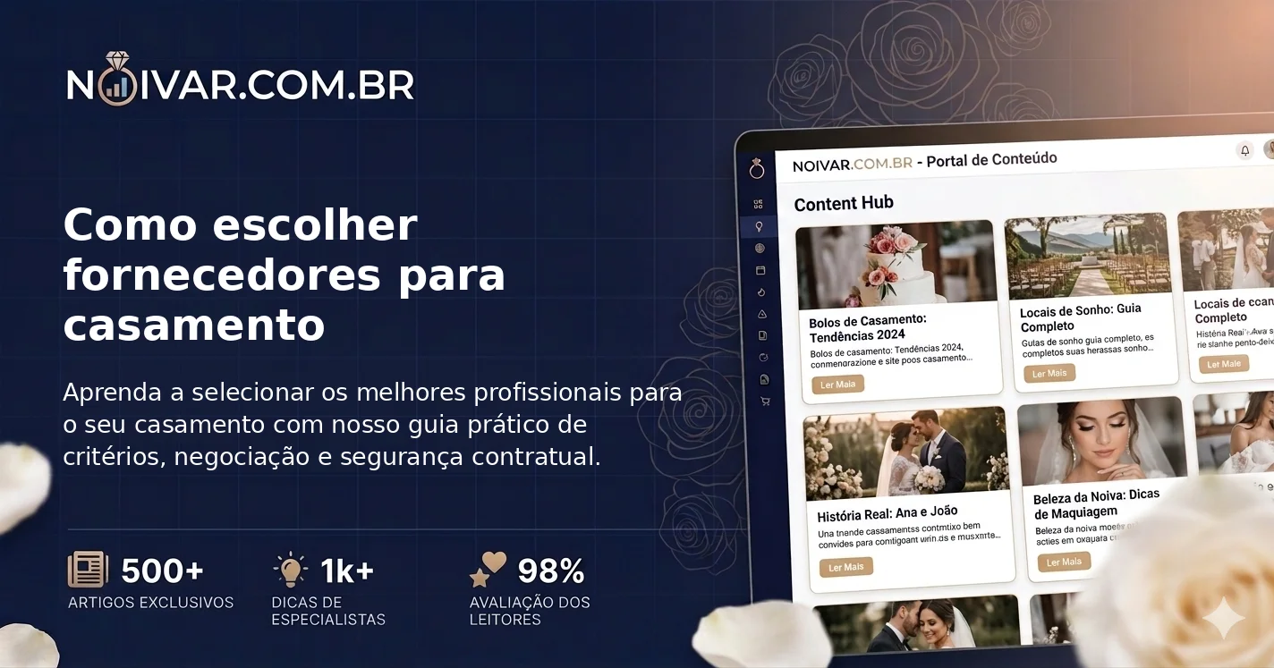 Como escolher fornecedores para casamento