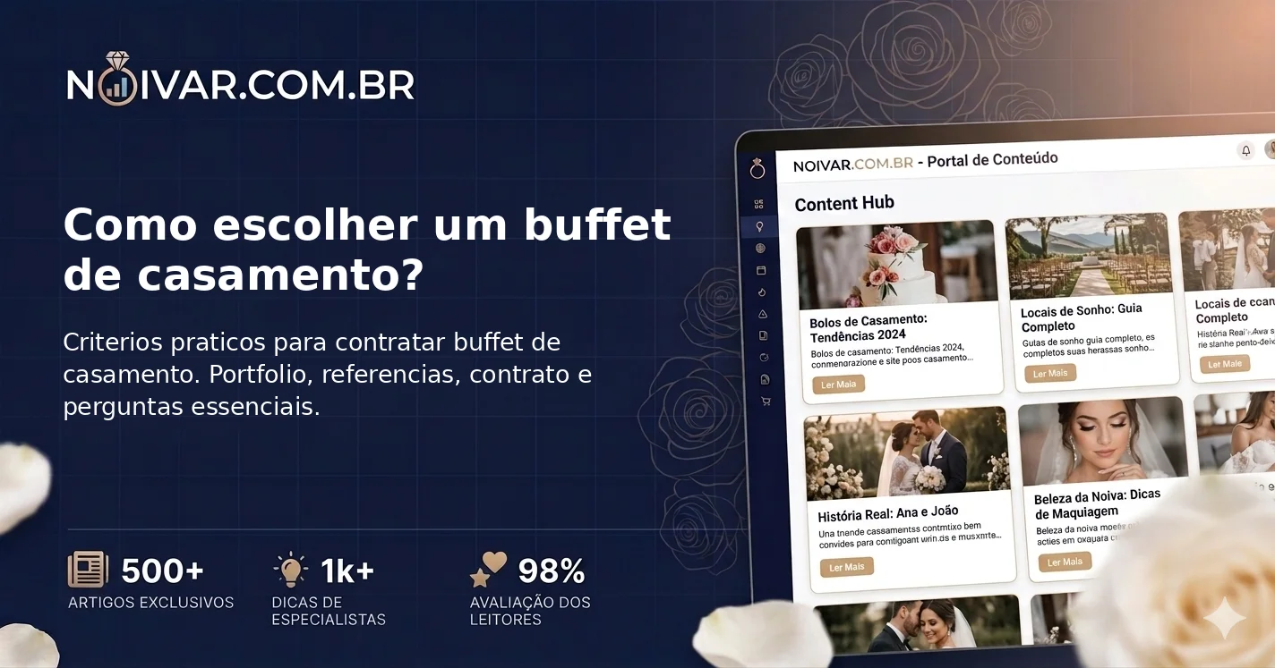 Como escolher um buffet de casamento?