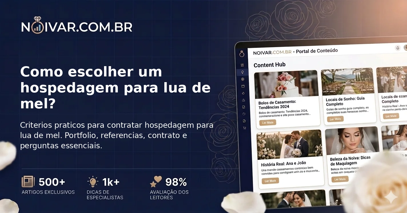 Como escolher um hospedagem para lua de mel?