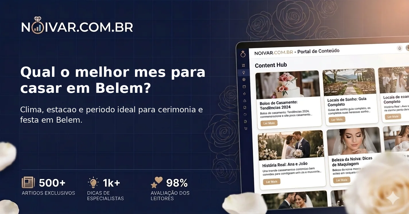 Qual o melhor mes para casar em Belem?