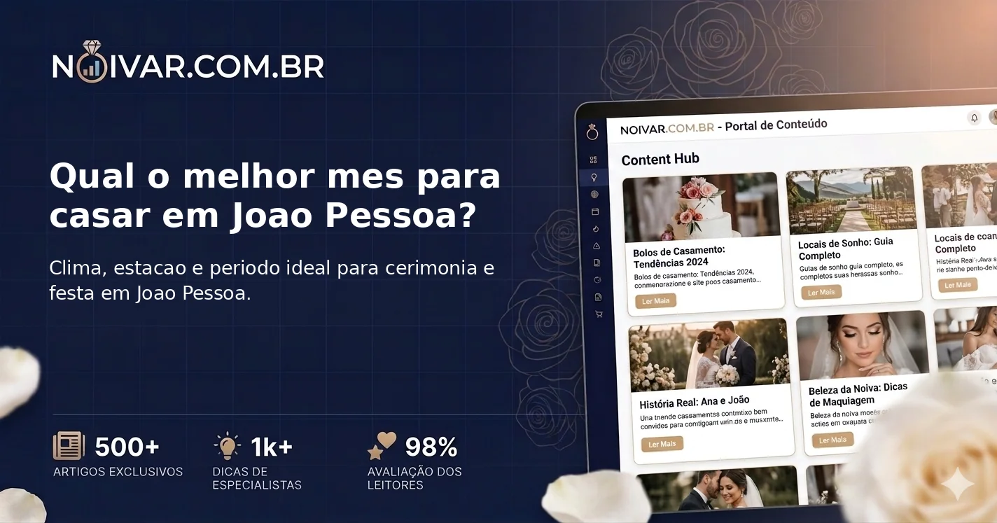 Qual o melhor mes para casar em Joao Pessoa?