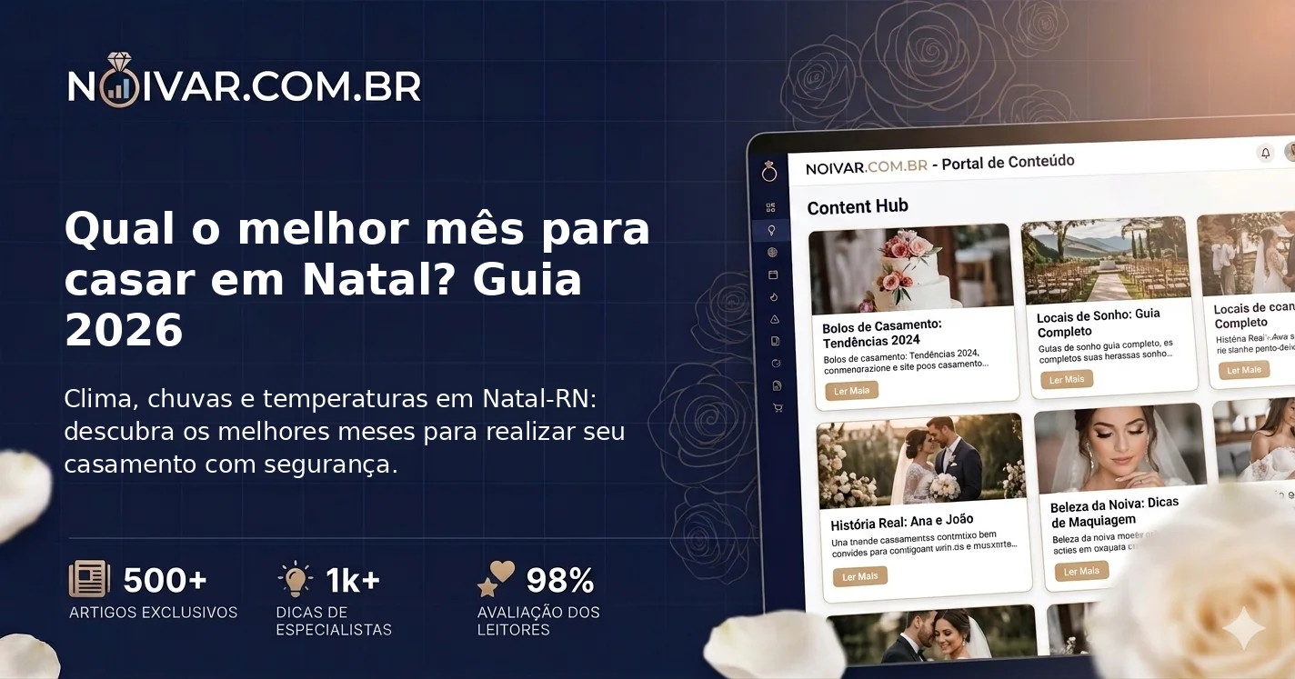 Qual o melhor mês para casar em Natal? Guia 2026