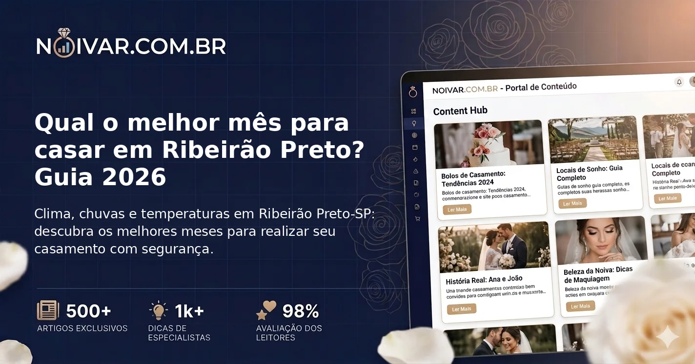 Qual o melhor mês para casar em Ribeirão Preto? Guia 2026