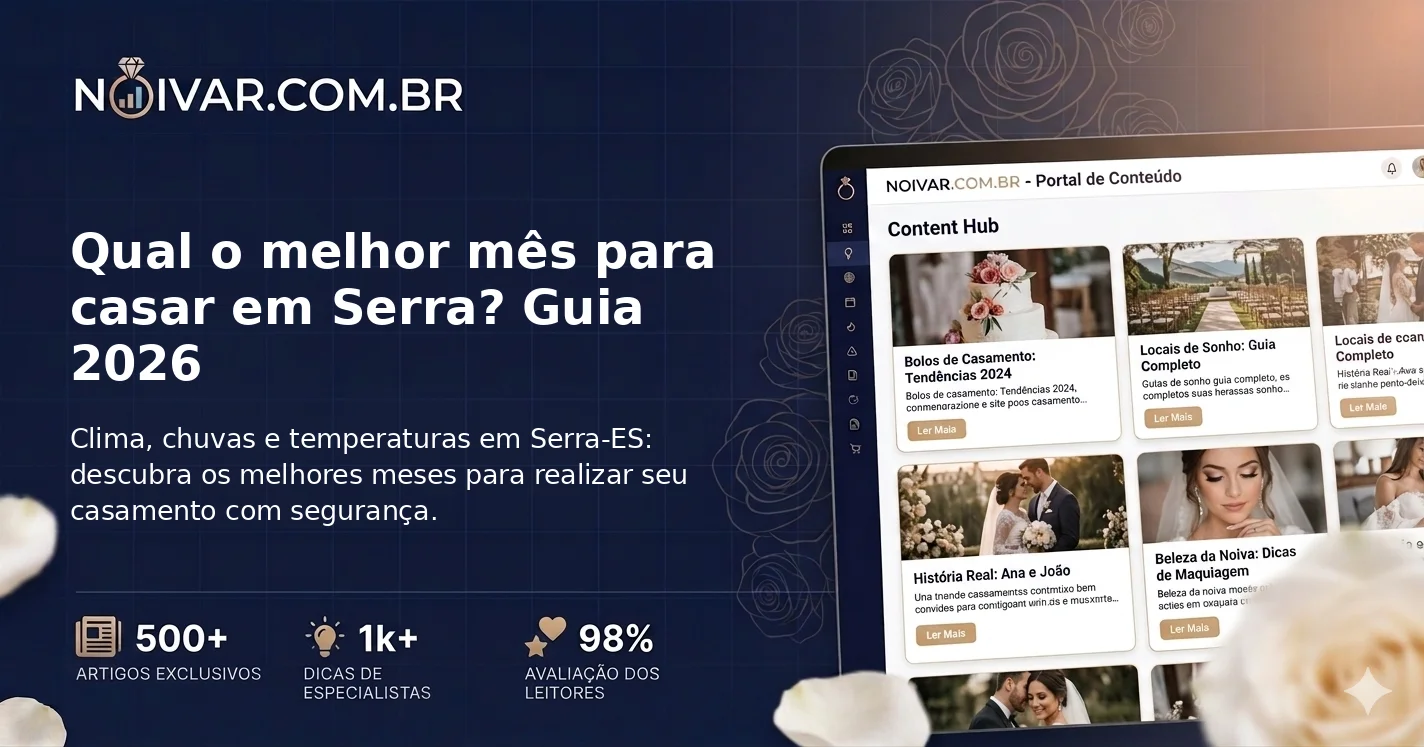 Qual o melhor mês para casar em Serra? Guia 2026
