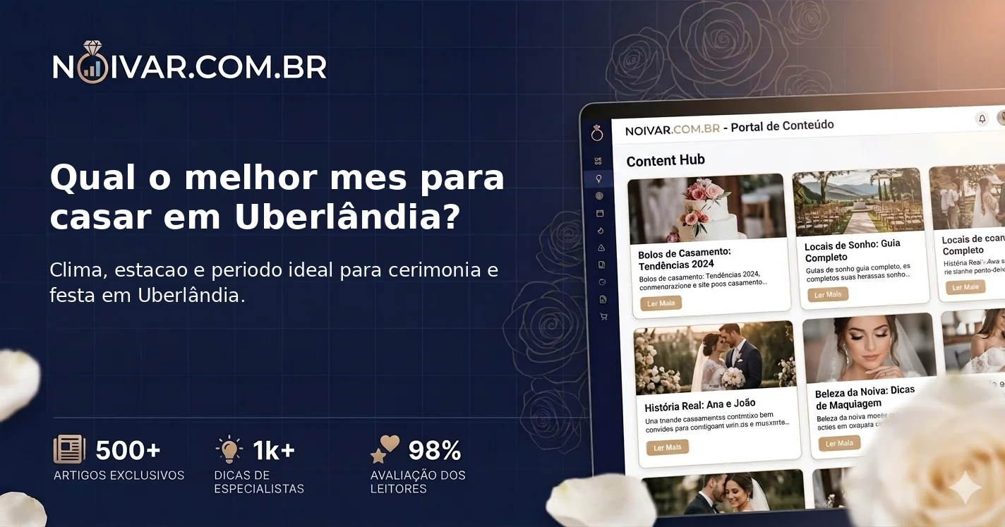 Qual o melhor mes para casar em Uberlândia?