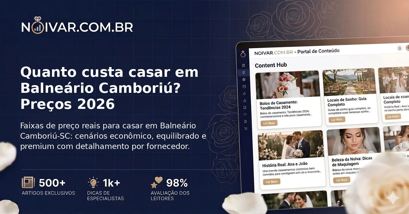 Quanto custa casar em Balneário Camboriú? Preços 2026
