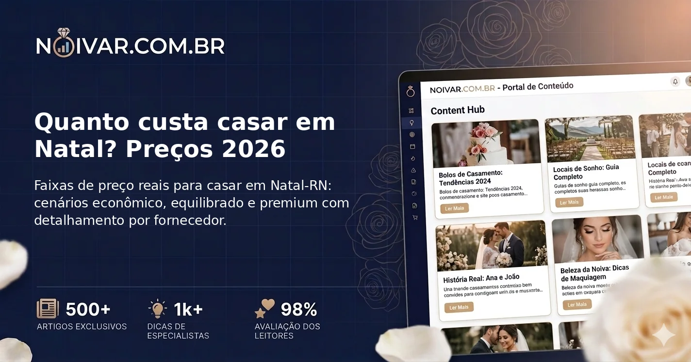 Quanto custa casar em Natal? Preços 2026