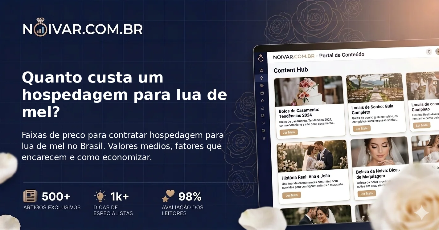 Quanto custa um hospedagem para lua de mel?